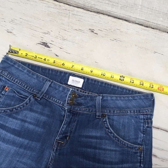 Hudson Jeans Bootcut Crop Ankle Blue Distressed Denim 29 - Picture 8 of 12
